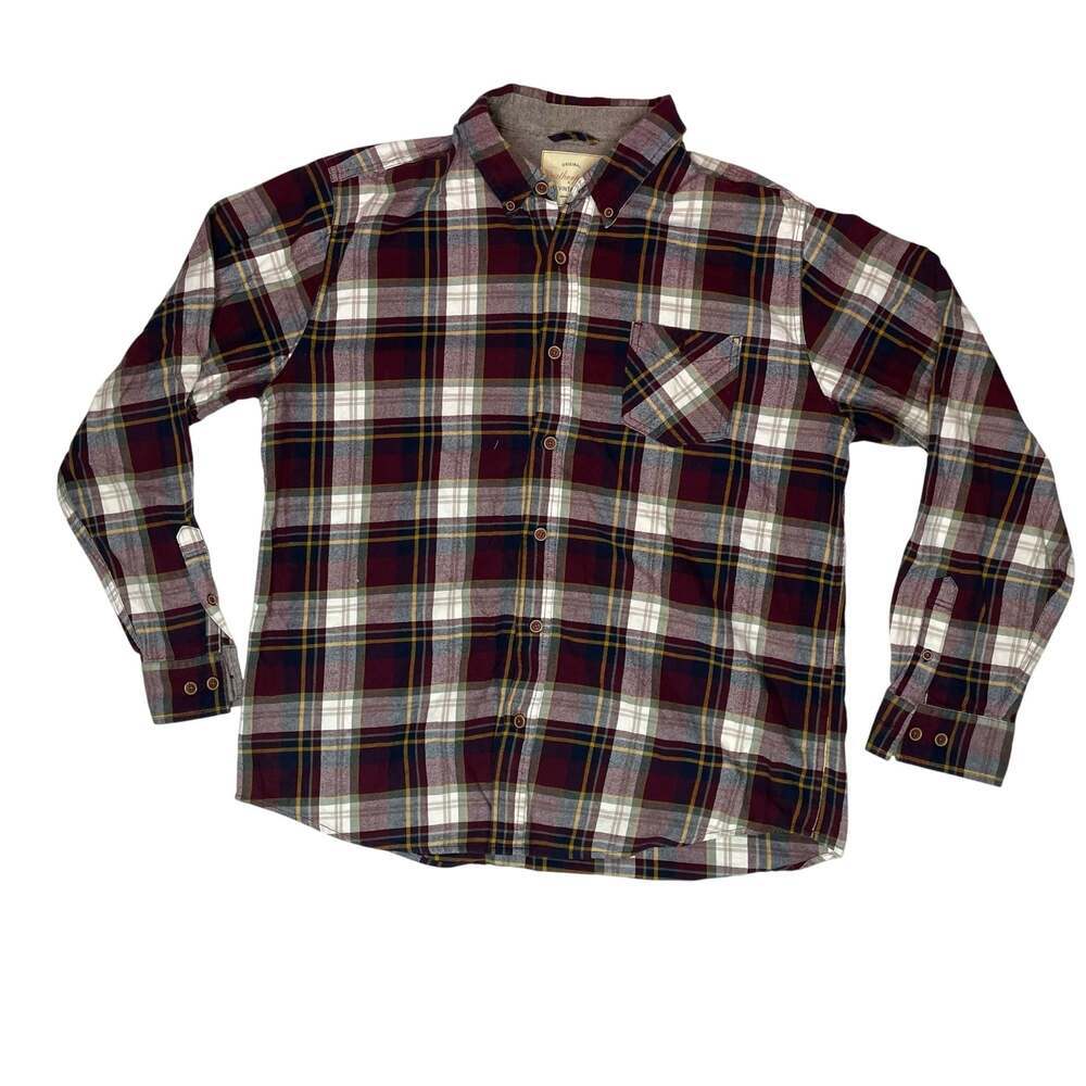 Weatherproof Vintage Plaid Flannel Shirt XL Button Down